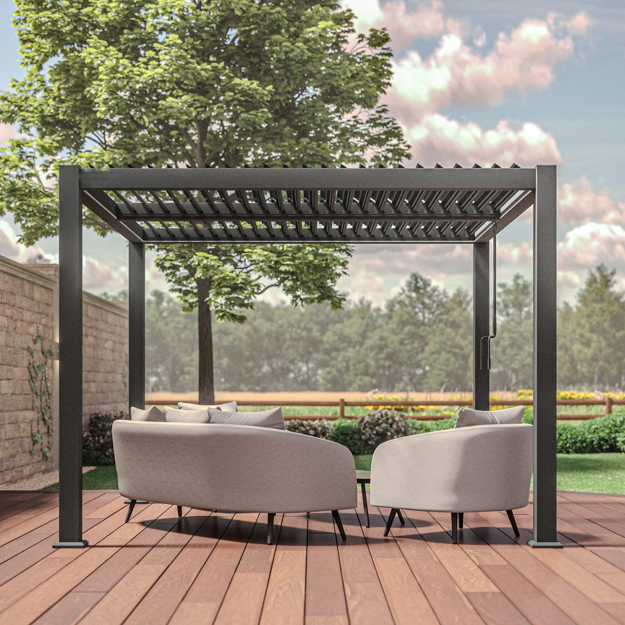 Como-3m-x-3m-Aluminium-Metal-Outdoor-Garden-Pergola-1
